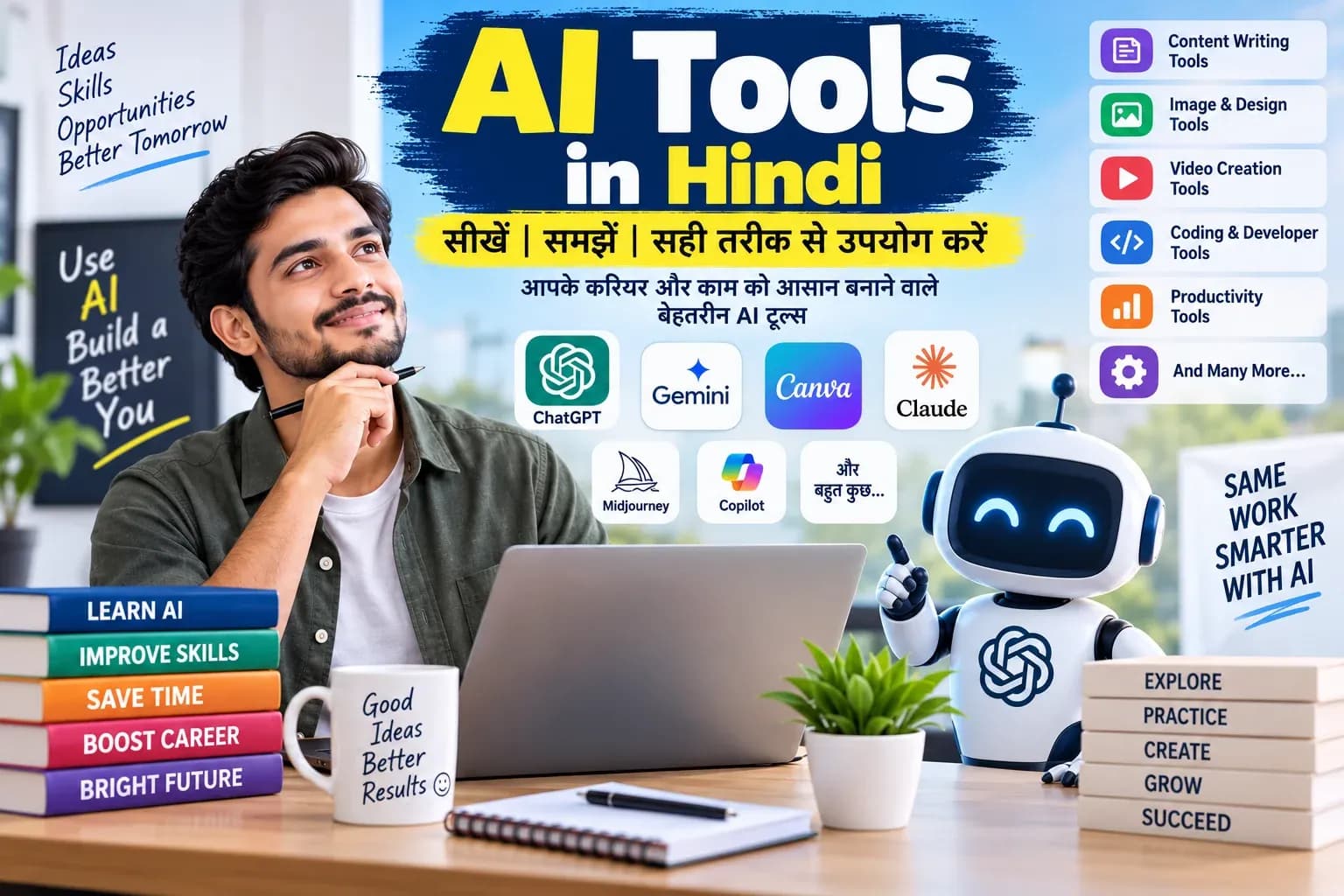 स्टूडेंट्स और ऑफिस कर्मचारियों के लिए 7 उपयोगी AI टूल्स, जो आसान बना सकते हैं आपका काम