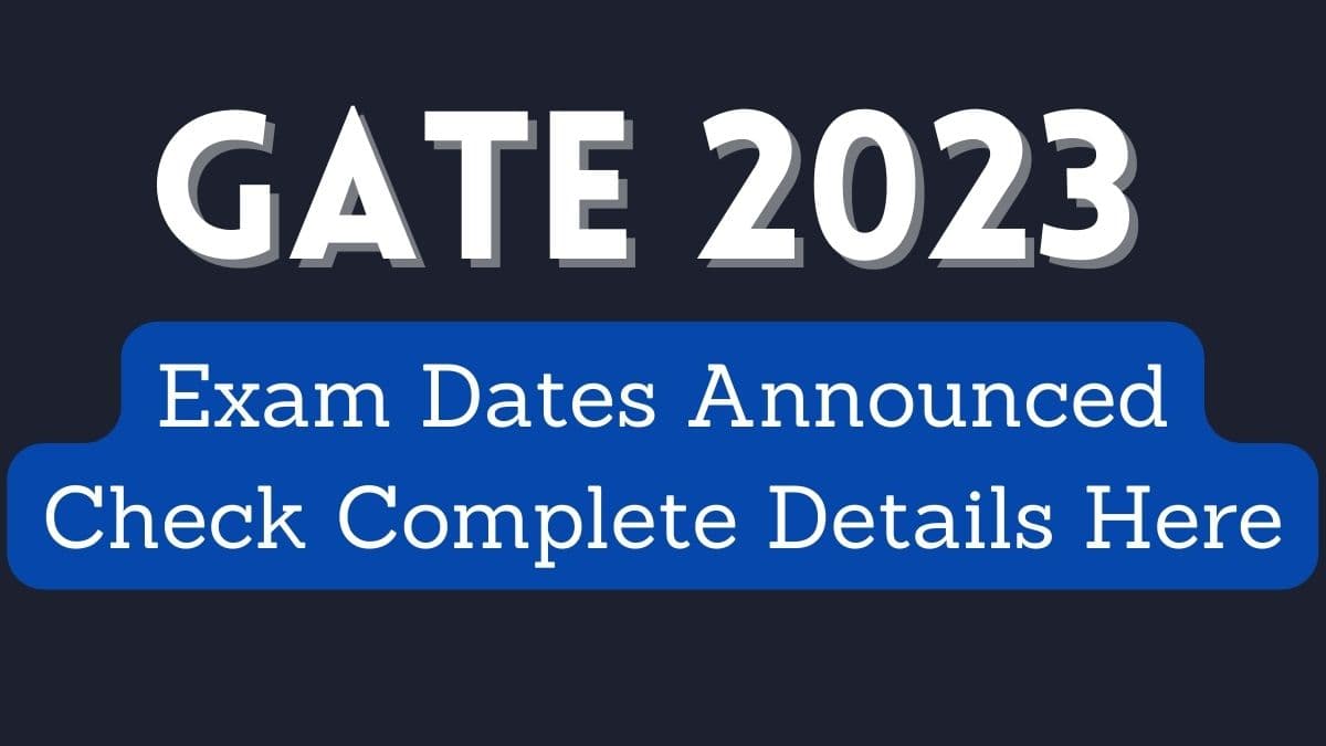 GATE 2023 admit card: आज मतलब मंगलवार 2023 को कानपुर IIT जारी करेगी GATE परीक्षा का प्रवेश पत्र GATE 2023 admit card: आज मतलब मंगलवार 2023 को कानपुर IIT जारी करेगी GATE परीक्षा का प्रवेश पत्र