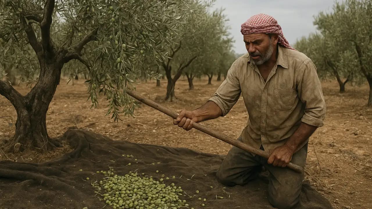 डेयर अम्मार के जैतून के बाग़: संघर्ष और फसल की कठिनाइयाँ डेयर अम्मार के जैतून के बाग़: संघर्ष और फसल की कठिनाइयाँ