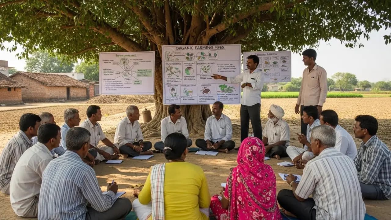 नेचुरल फार्मिंग सर्टिफिकेशन पर संकट: बिना फंडिंग हज़ारों किसानों को सर्टिफाई करने का दबाव नेचुरल फार्मिंग सर्टिफिकेशन पर संकट: बिना फंडिंग हज़ारों किसानों को सर्टिफाई करने का दबाव