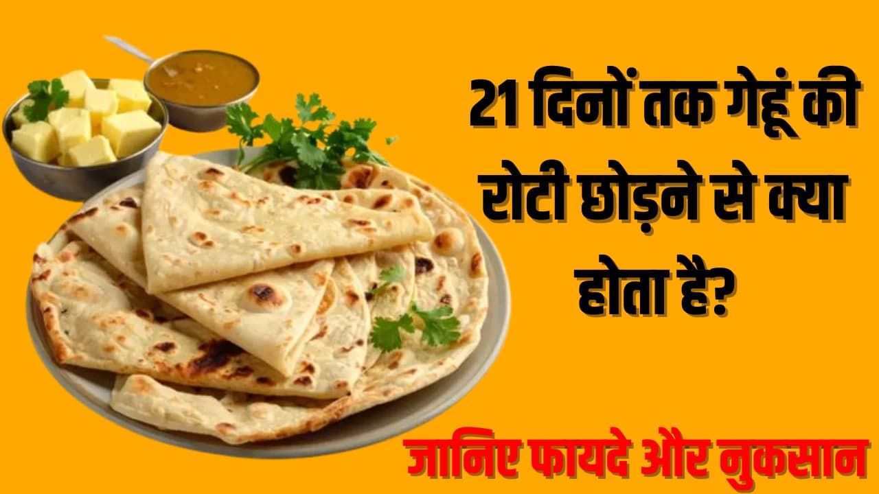 21 दिनों तक गेहूं की रोटी छोड़ने से क्या होता है? जानिए फायदे और नुकसान 21 दिनों तक गेहूं की रोटी छोड़ने से क्या होता है? जानिए फायदे और नुकसान