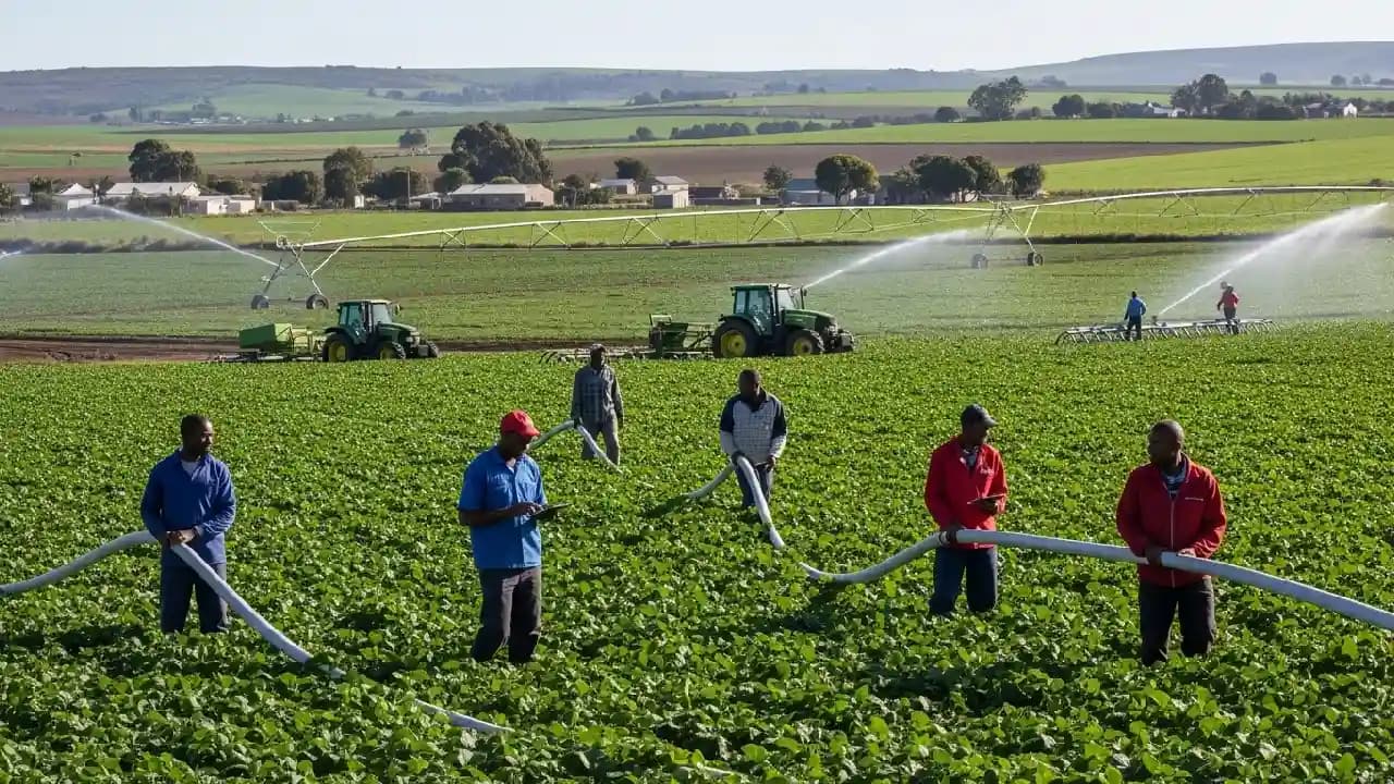 Eastern Cape में R19.5 मिलियन की सिंचाई योजना लॉन्च, 1,500+ हेक्टेयर भूमि होगी विकसित Eastern Cape में R19.5 मिलियन की सिंचाई योजना लॉन्च, 1,500+ हेक्टेयर भूमि होगी विकसित