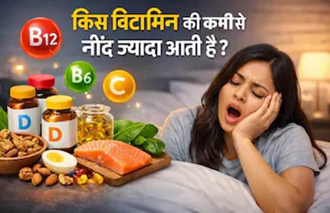 Health Tips : इस विटामिन की कमी से लगातार आती रहती है नींद, महसूस होती है सुस्ती और थकान तो तुरंत हो जाएं सावधान Health Tips : इस विटामिन की कमी से लगातार आती रहती है नींद, महसूस होती है सुस्ती और थकान तो तुरंत हो जाएं सावधान