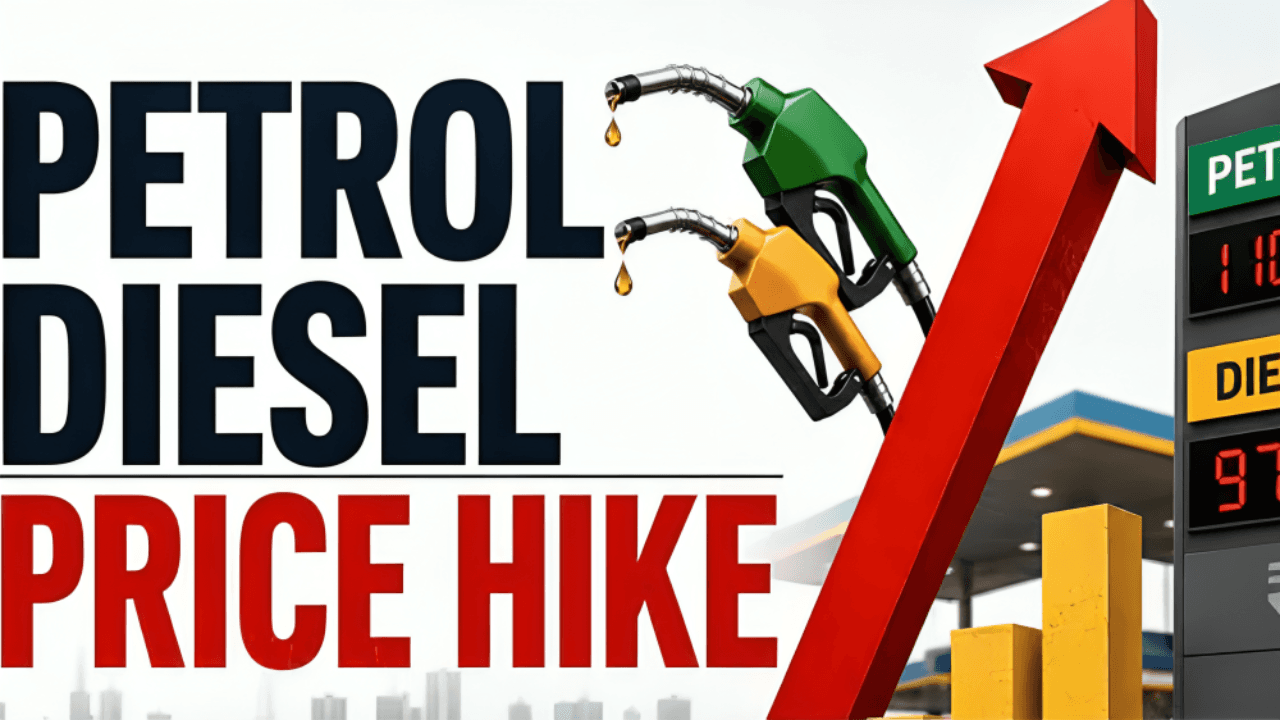 Petrol Diesel Price Hike: 90 पैसे प्रति लीटर तक की बढ़ोतरी, पेट्रोल और डीजल की कीमतें फिर बढ़ीं; देखें दिल्ली, मुंबई, कोलकाता और चेन्नई में आज के दाम Petrol Diesel Price Hike: 90 पैसे प्रति लीटर तक की बढ़ोतरी, पेट्रोल और डीजल की कीमतें फिर बढ़ीं; देखें दिल्ली, मुंबई, कोलकाता और चेन्नई में आज के दाम