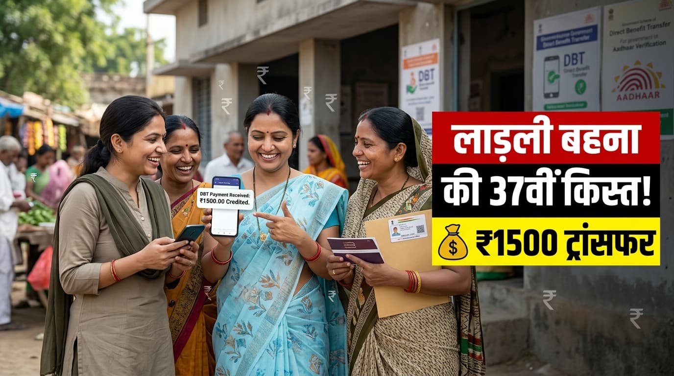 Ladli Behna Yojana 37th Installment: लाड़ली बहना योजना की 37वीं किस्त का इंतजार, जानें कब आएंगे ₹1500 Ladli Behna Yojana 37th Installment: लाड़ली बहना योजना की 37वीं किस्त का इंतजार, जानें कब आएंगे ₹1500