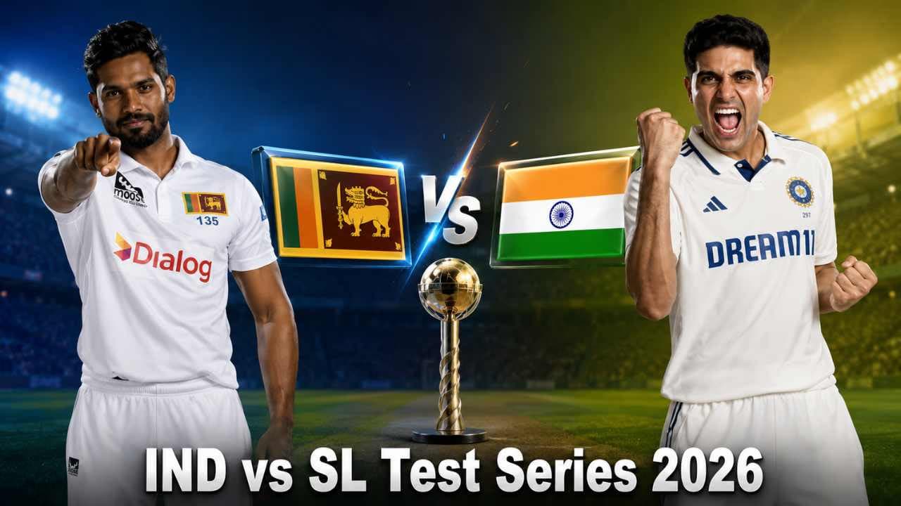 IND vs SL Test Series 2026: 15 अगस्त से शुरू होगी WTC सीरीज, जानें पूरा शेड्यूल IND vs SL Test Series 2026: 15 अगस्त से शुरू होगी WTC सीरीज, जानें पूरा शेड्यूल