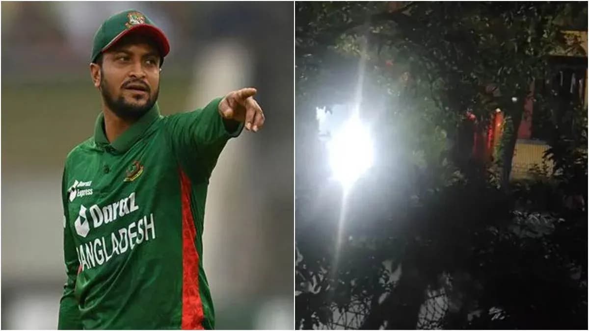 Shakib Al Hasan House Attack: शाकिब अल हसन के पैतृक घर पर पेट्रोल बम से हमला, शेख हसीना के साथ प्रेस कॉन्फ्रेंस के कुछ घंटों बाद मची सनसनी Shakib Al Hasan House Attack: शाकिब अल हसन के पैतृक घर पर पेट्रोल बम से हमला, शेख हसीना के साथ प्रेस कॉन्फ्रेंस के कुछ घंटों बाद मची सनसनी