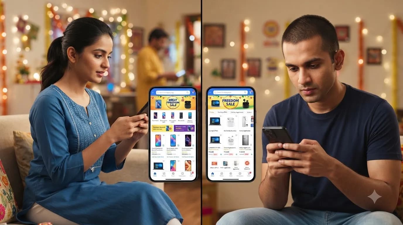 Amazon-Flipkart Freedom Sale 2026 शुरू, iPhone से Laptop तक बंपर डिस्काउंट Amazon-Flipkart Freedom Sale 2026 शुरू, iPhone से Laptop तक बंपर डिस्काउंट