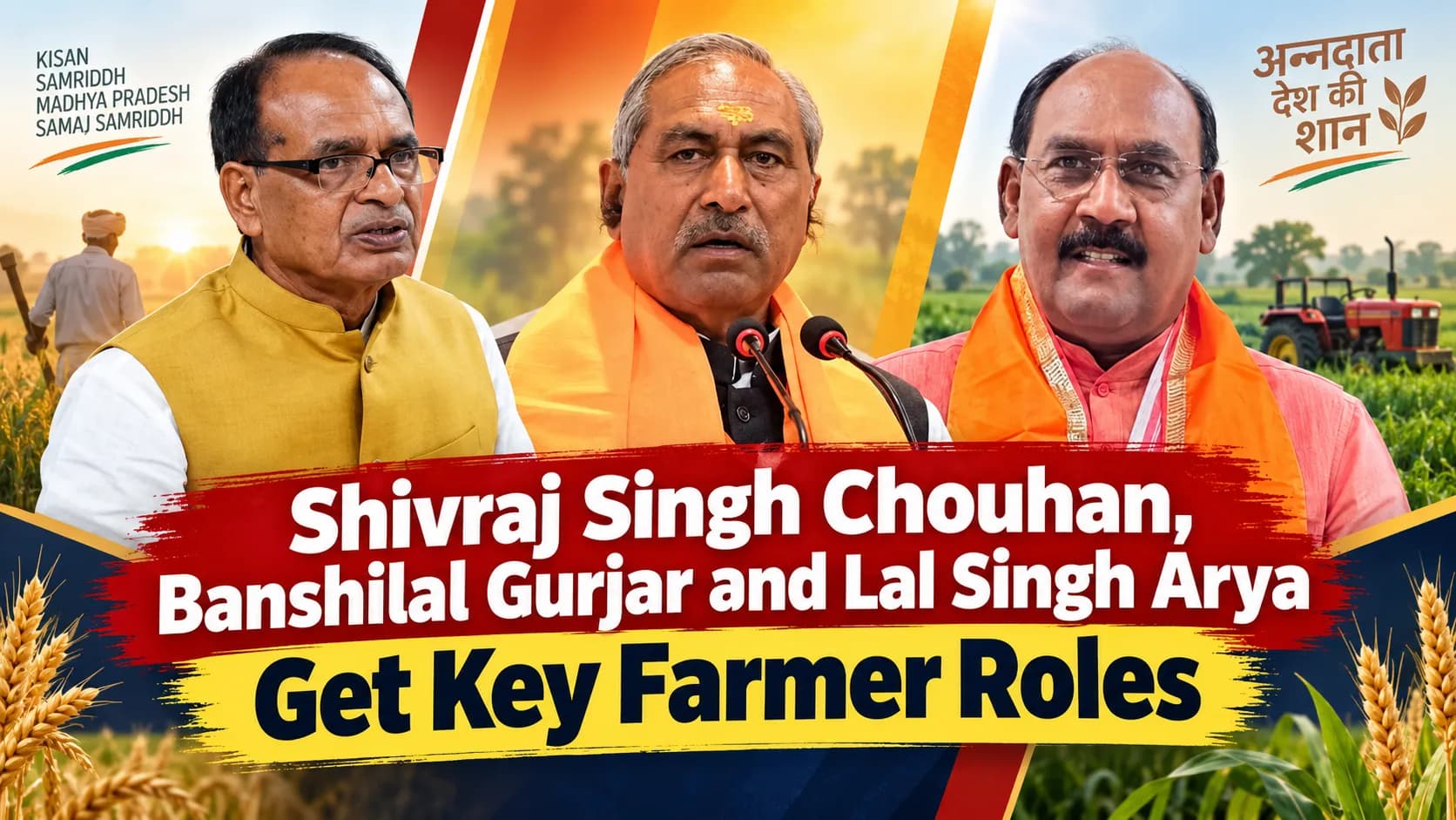 MP News: BJP ने किसानों की कमान मध्य प्रदेश को सौंपी, शिवराज समेत 3 नेताओं को बड़ी जिम्मेदारी MP News: BJP ने किसानों की कमान मध्य प्रदेश को सौंपी, शिवराज समेत 3 नेताओं को बड़ी जिम्मेदारी