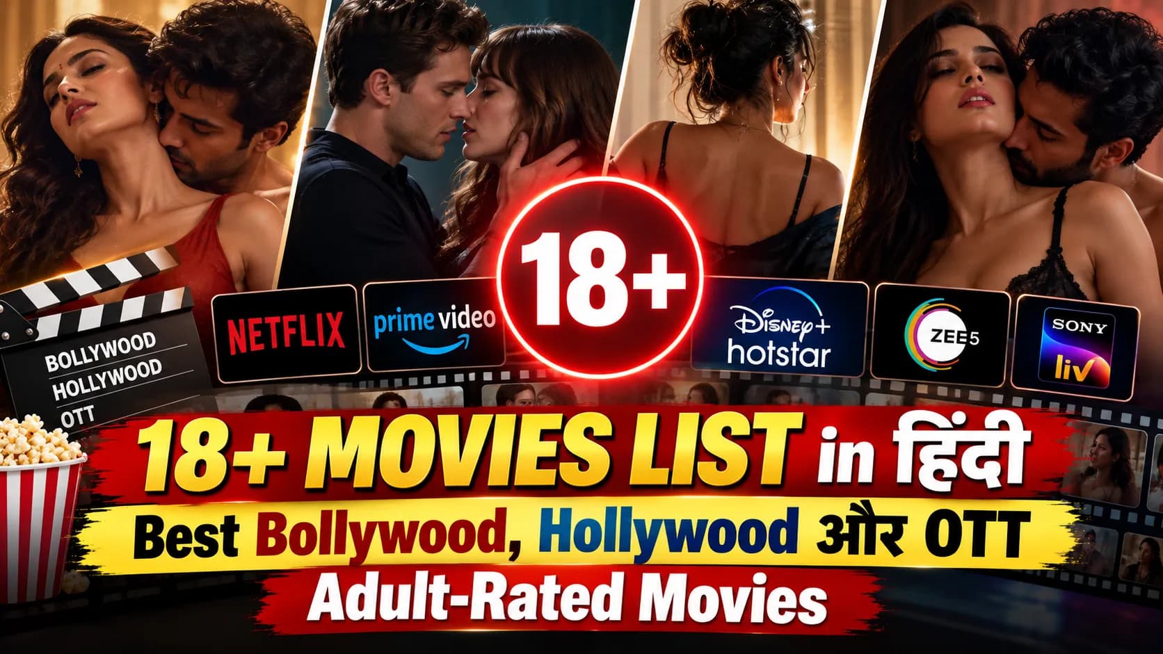 18+ Movies List in Hindi: Best Bollywood, Hollywood और OTT Adult-Rated Movies 18+ Movies List in Hindi: Best Bollywood, Hollywood और OTT Adult-Rated Movies