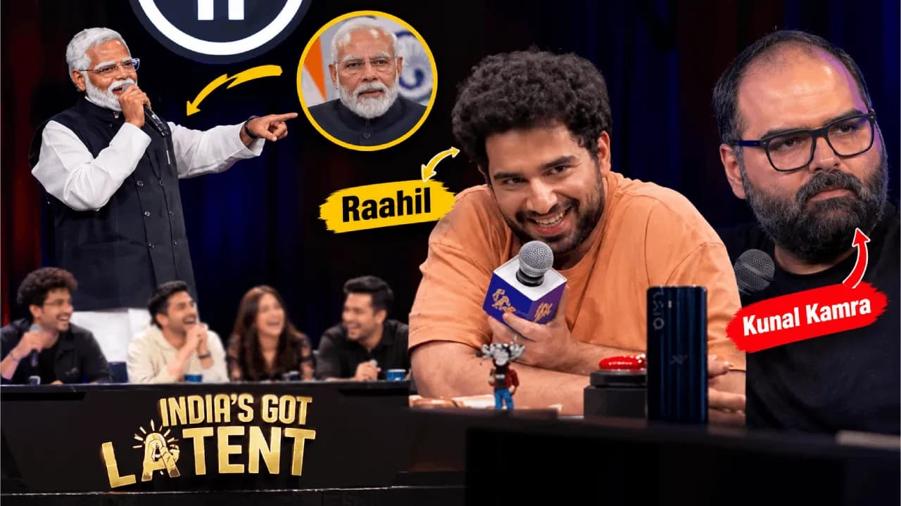 India’s Got Latent: मोदी के हमशक्ल Raahil ने Kunal Kamra को किया रोस्ट, Samay Raina के शो में मचाया धमाल India’s Got Latent: मोदी के हमशक्ल Raahil ने Kunal Kamra को किया रोस्ट, Samay Raina के शो में मचाया धमाल