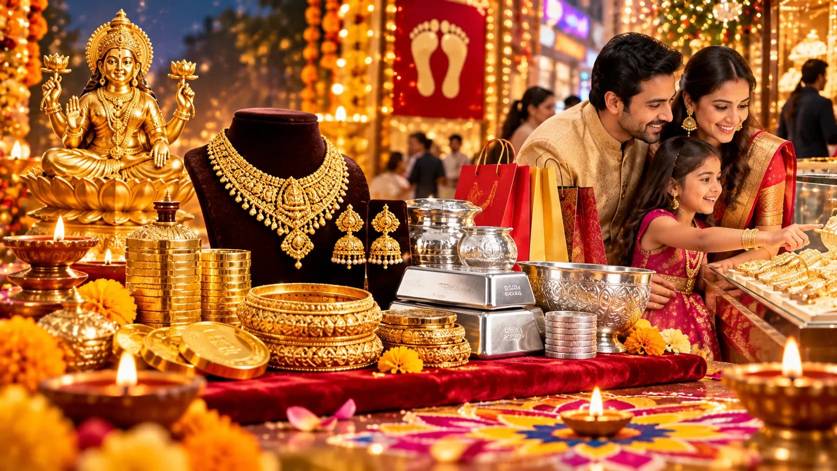 Dhanteras 2026 Shopping: सोने-चांदी का भाव आज, खरीदारी का मुहूर्त और क्या खरीदें Dhanteras 2026 Shopping: सोने-चांदी का भाव आज, खरीदारी का मुहूर्त और क्या खरीदें