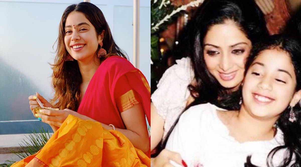 Jahnvi kapoor with mother Sri Devi
