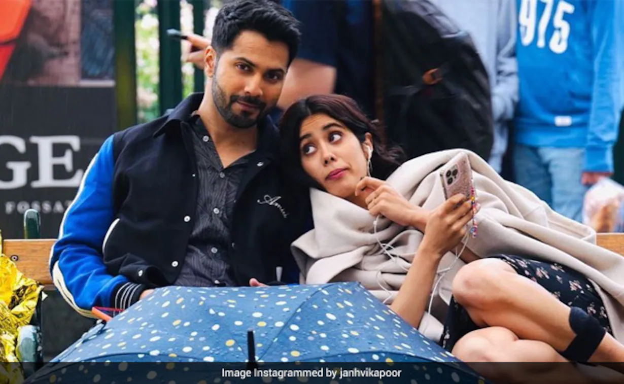 Jahnvi Kapoor with Varun Dhawan in Bawal