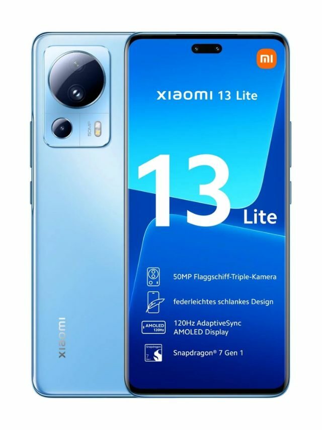 Xiaomi 13 Lite 50MP कैमरा, 12GB RAM के साथ लॉन्च हुआ।