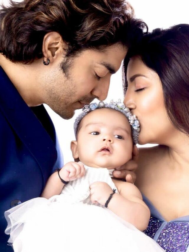 देबिना और गुरमीत की तीन महीने की बेटी का चेहरा दिखाया गया