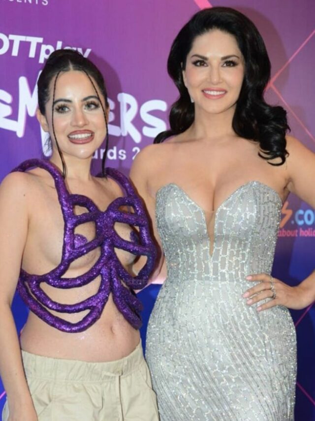 एक साथ हॉटनेस बिखेरती नज़र आयी Urfi Javed और Sunny Leone