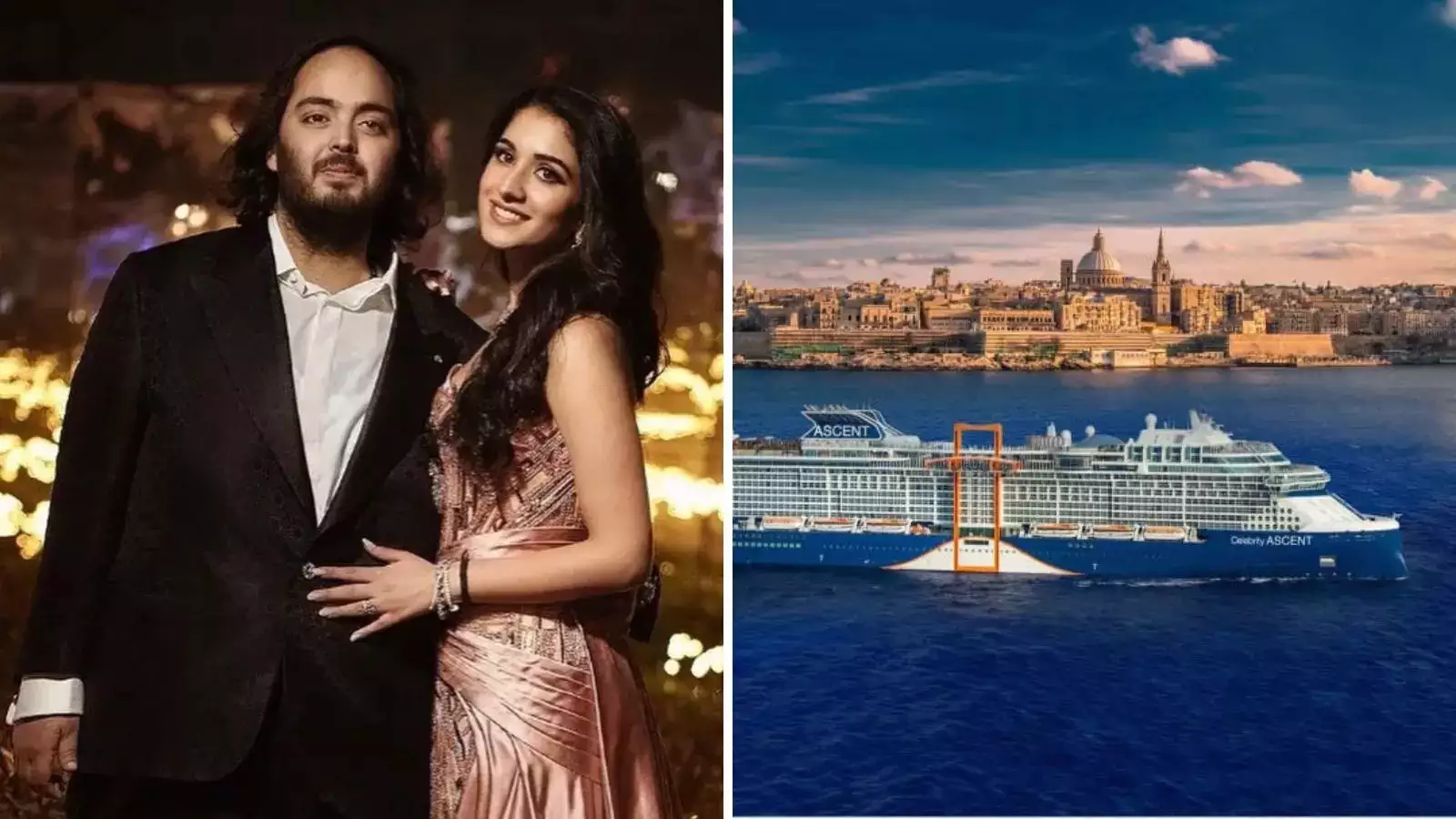 Anant Ambani Radhika Merchant Pre Wedding In Cruise