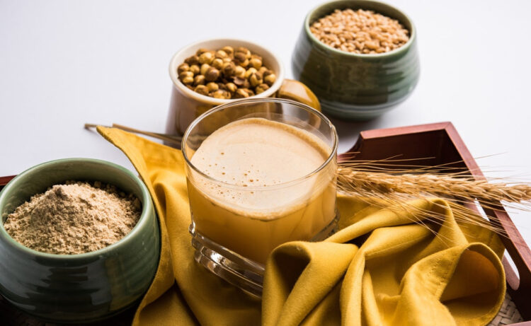 Drinking Sattu Sherbet