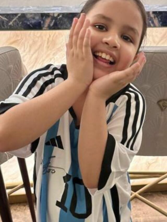 MS Dhoni's daughter Ziva,Lionel Messi gifts signed Argentina jersey