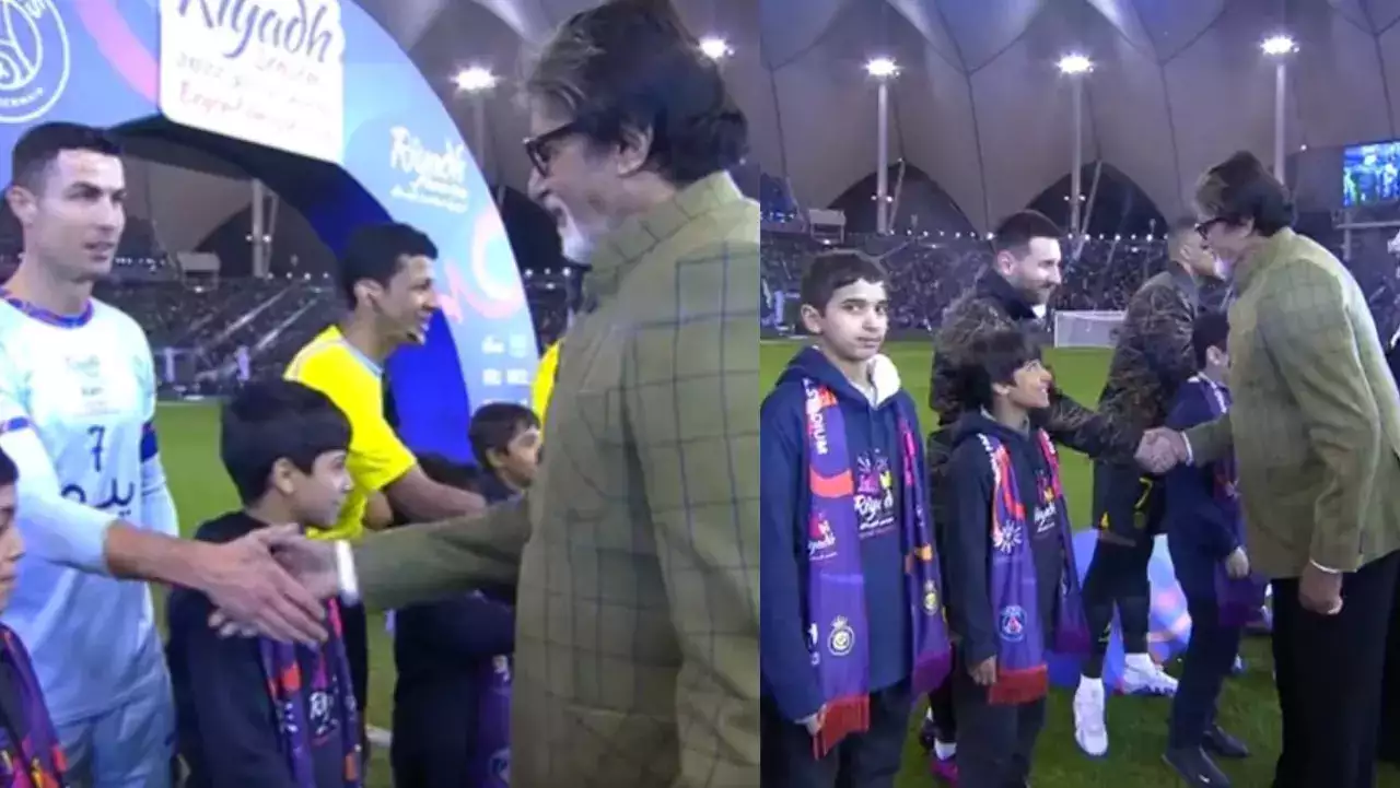 Amitabh Bachchan Joins Football Legends Lionel Messi and Cristiano Ronaldo