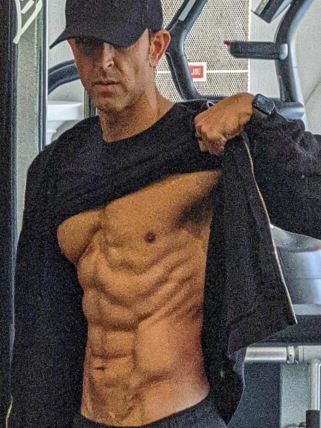 Hrithik Roshan recently posted a picture on Instagram showing off his eight-pack abs.
