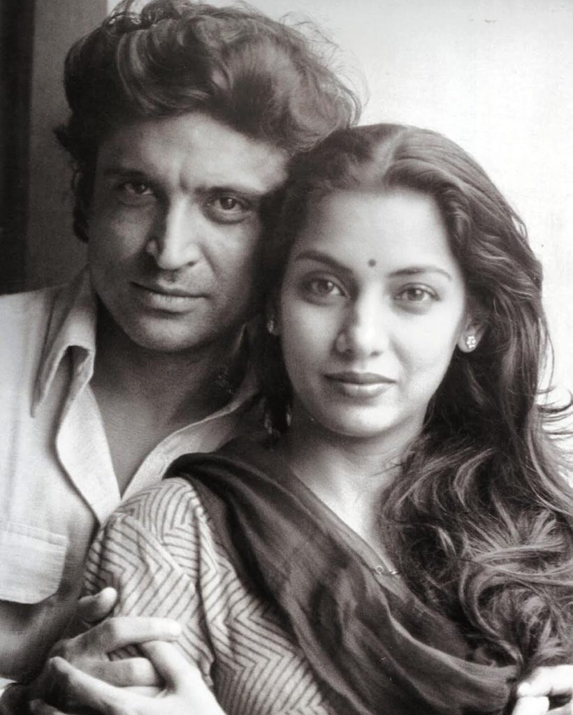 Shabana Azmi with Javed Akhtar