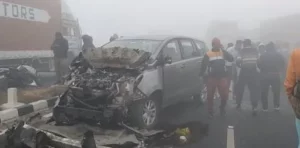 UP News: Many vehicles collided due to fog