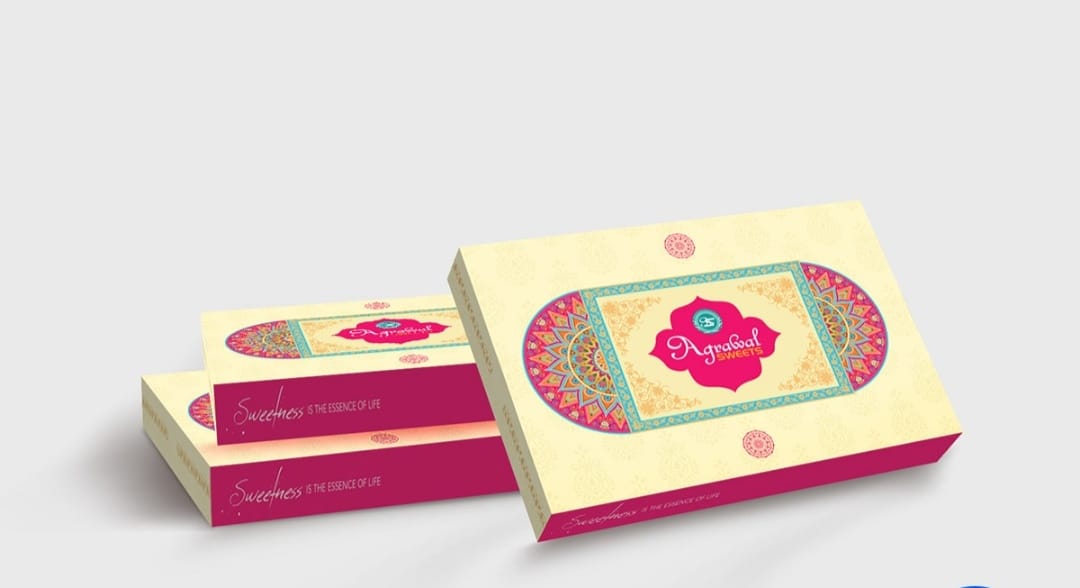 sweet box design delhi ludhiana packaging creative box printing india kaju katli box 3 Sweet Box Making Business