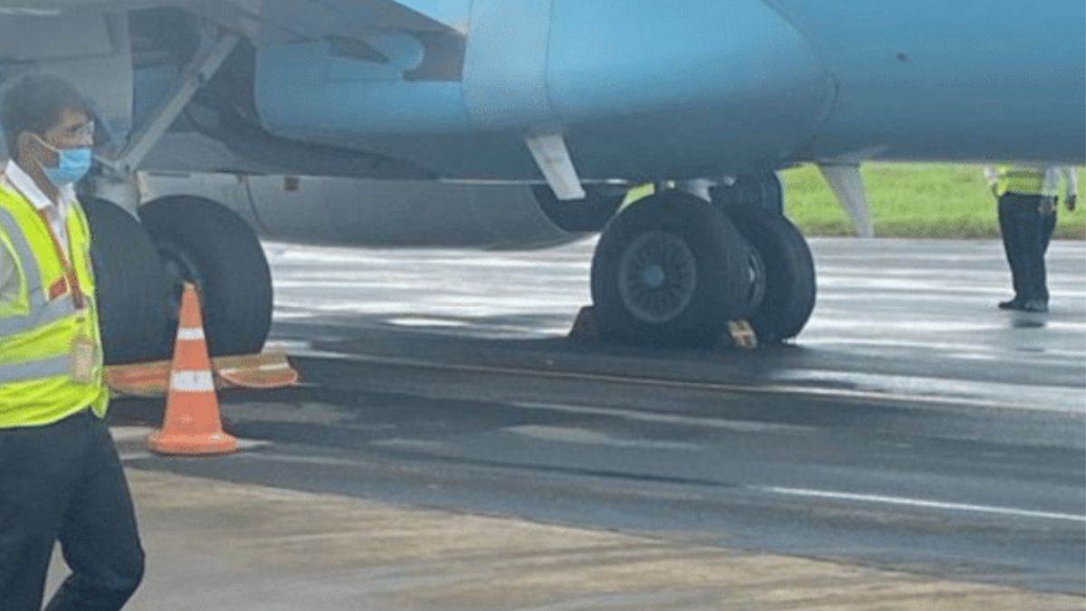 Flight Tyre Burst