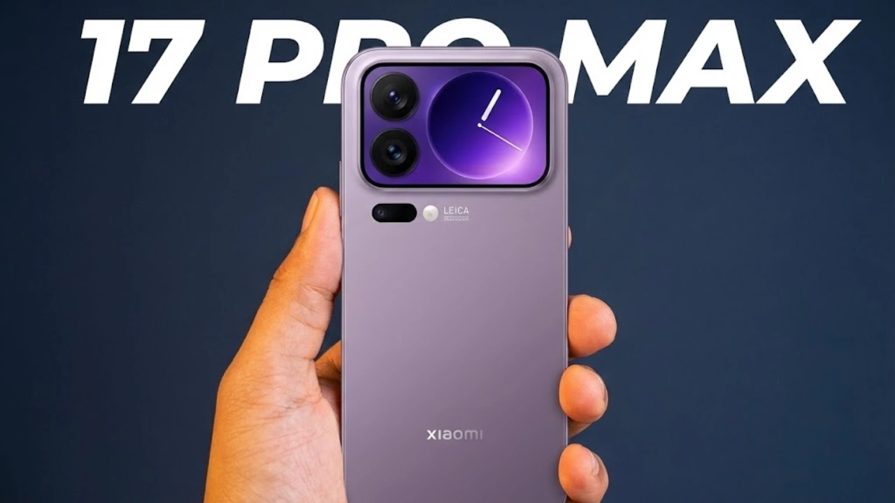 Xiaomi 17 Pro Max Specs Leak: 8K कैमरा, Android 16, 7500mAh बैटरी और फ्लैगशिप परफॉर्मेंस की पूरी जानकारी।