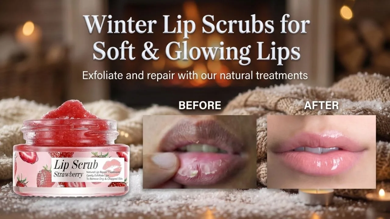 Winter lip scrubs