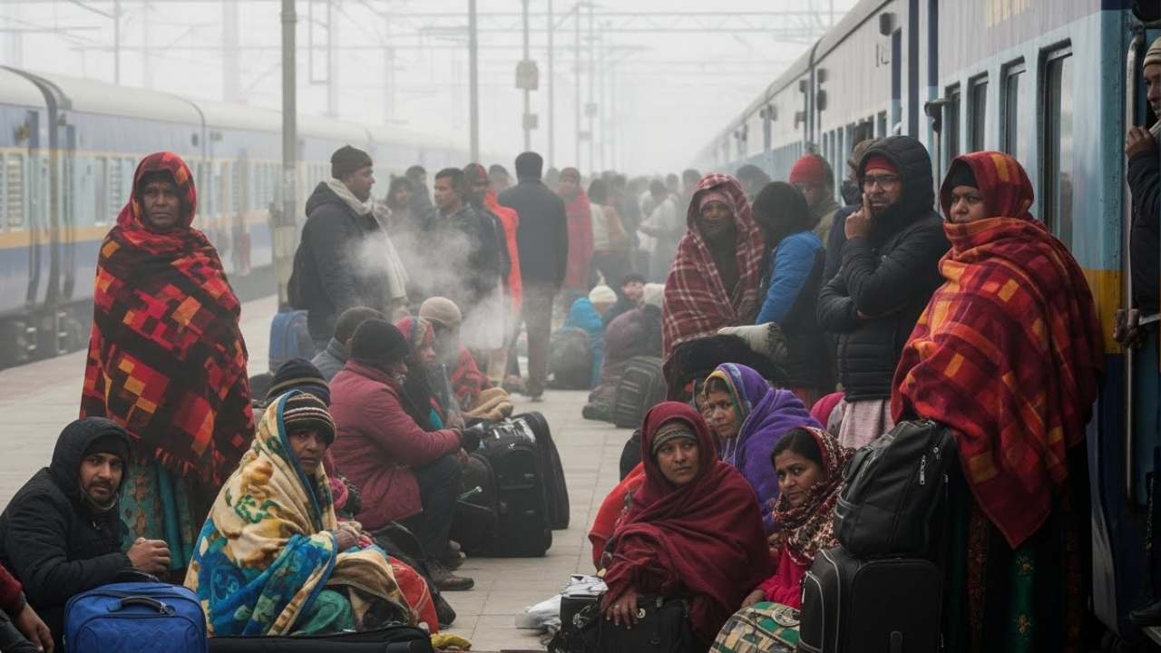 दिल्ली-एनसीआर में ठंड, कोहरा और प्रदूषण