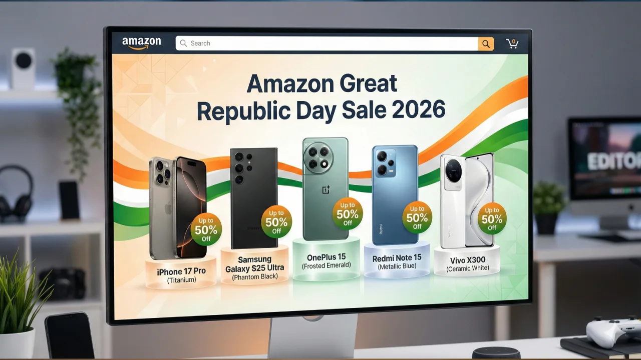 Amazon Great Republic Day Sale 2026 शुरू, स्मार्टफोन्स पर भारी छूट