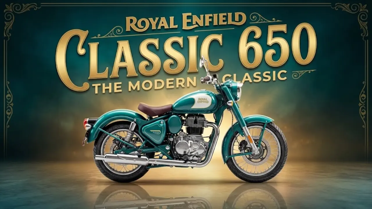 Royal Enfield Classic 650 बाइक रिव्यू: क्लासिक डिज़ाइन, दमदार इंजन और आरामदायक क्रूज़र अनुभव।