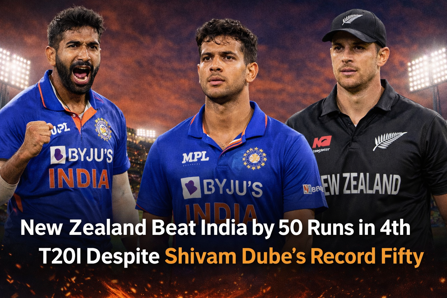 भारत vs न्यूज़ीलैंड चौथा टी20आई
