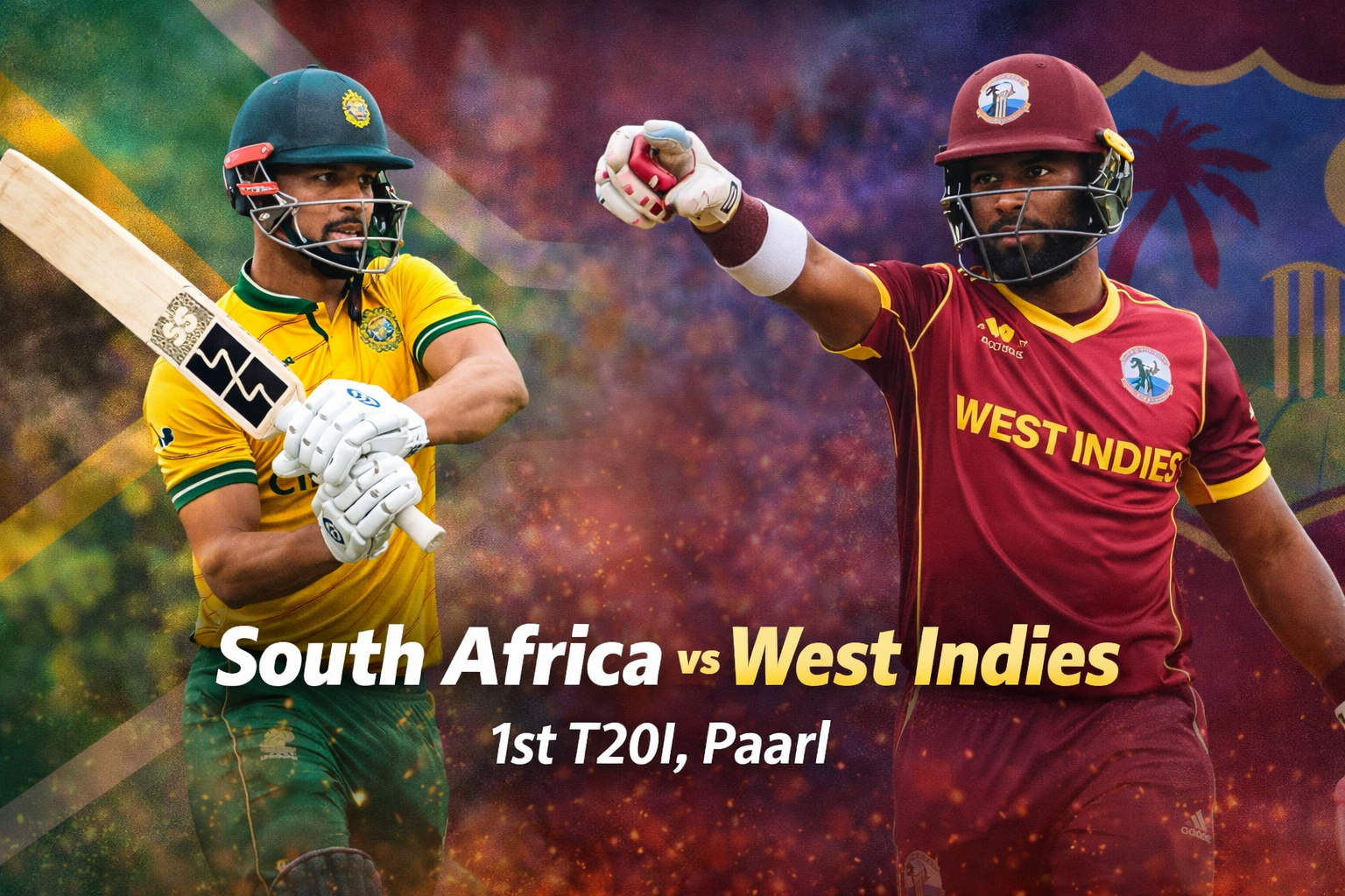 साउथ अफ्रीका vs वेस्ट इंडीज टी20आई