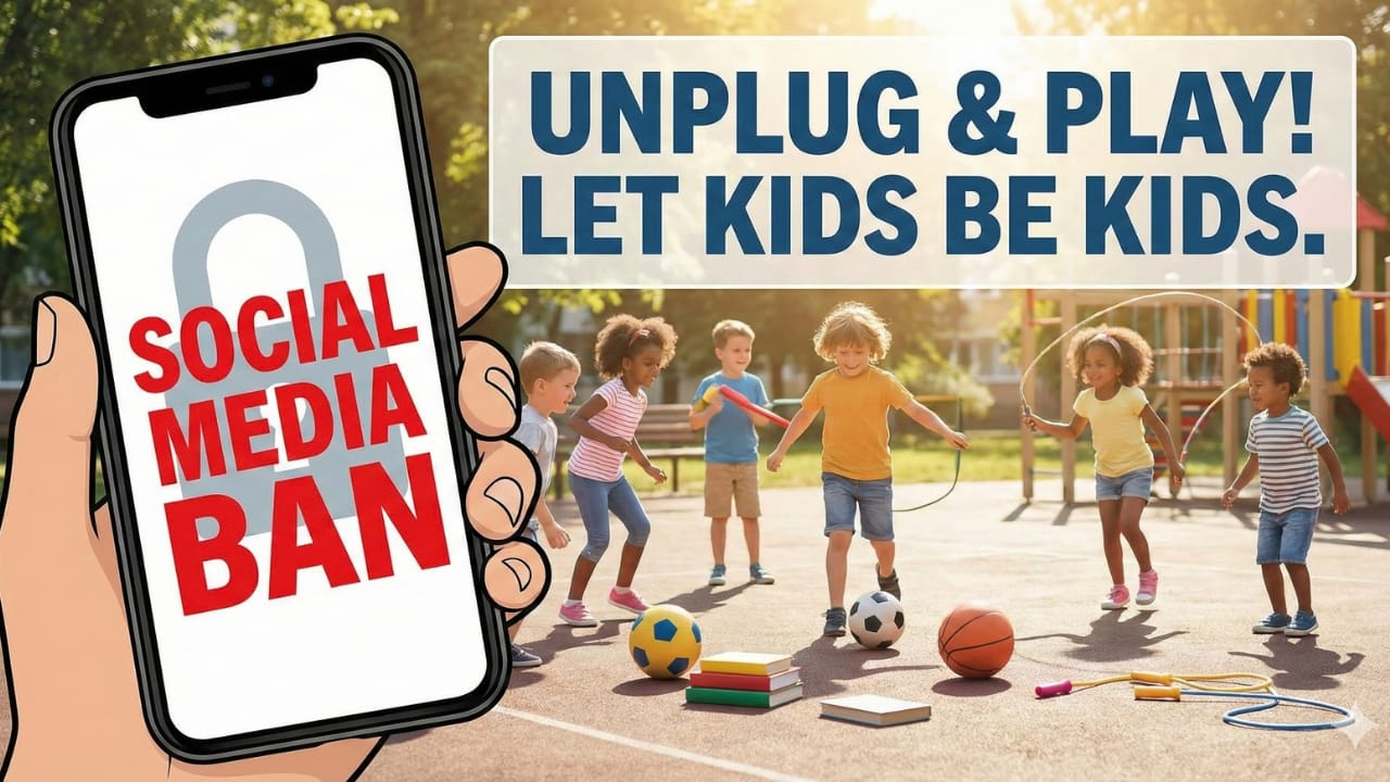 बच्चों के लिए सोशल मीडिया बैन