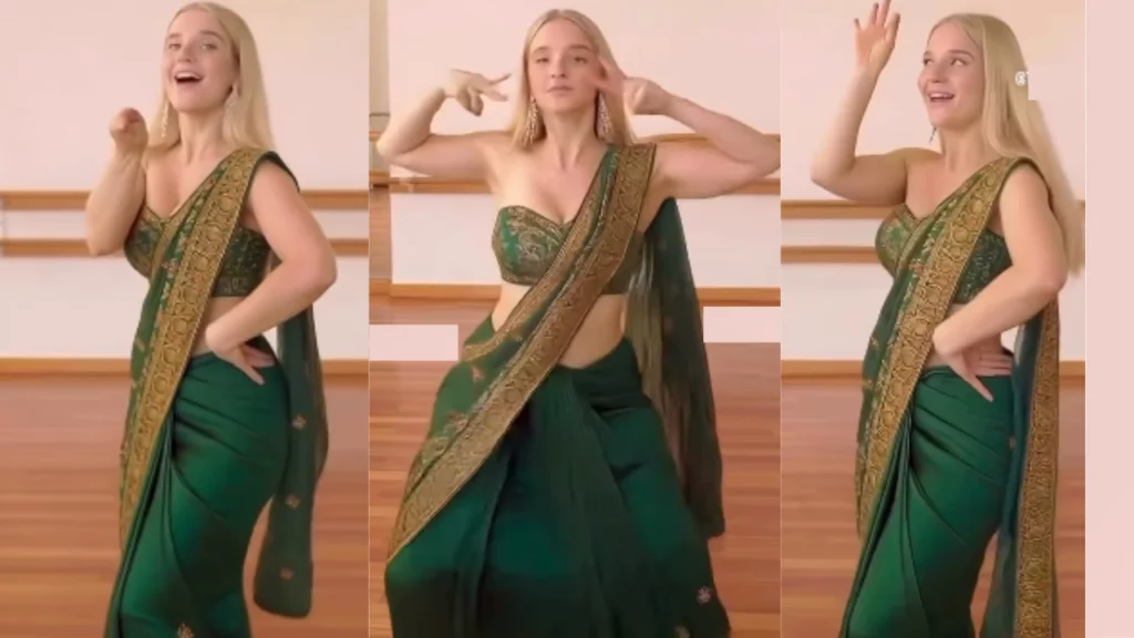 Russian Girl Viral Dance Video: ग्रीन साड़ी में बॉलीवुड गाने पर रूसी लड़की का धमाकेदार डांस