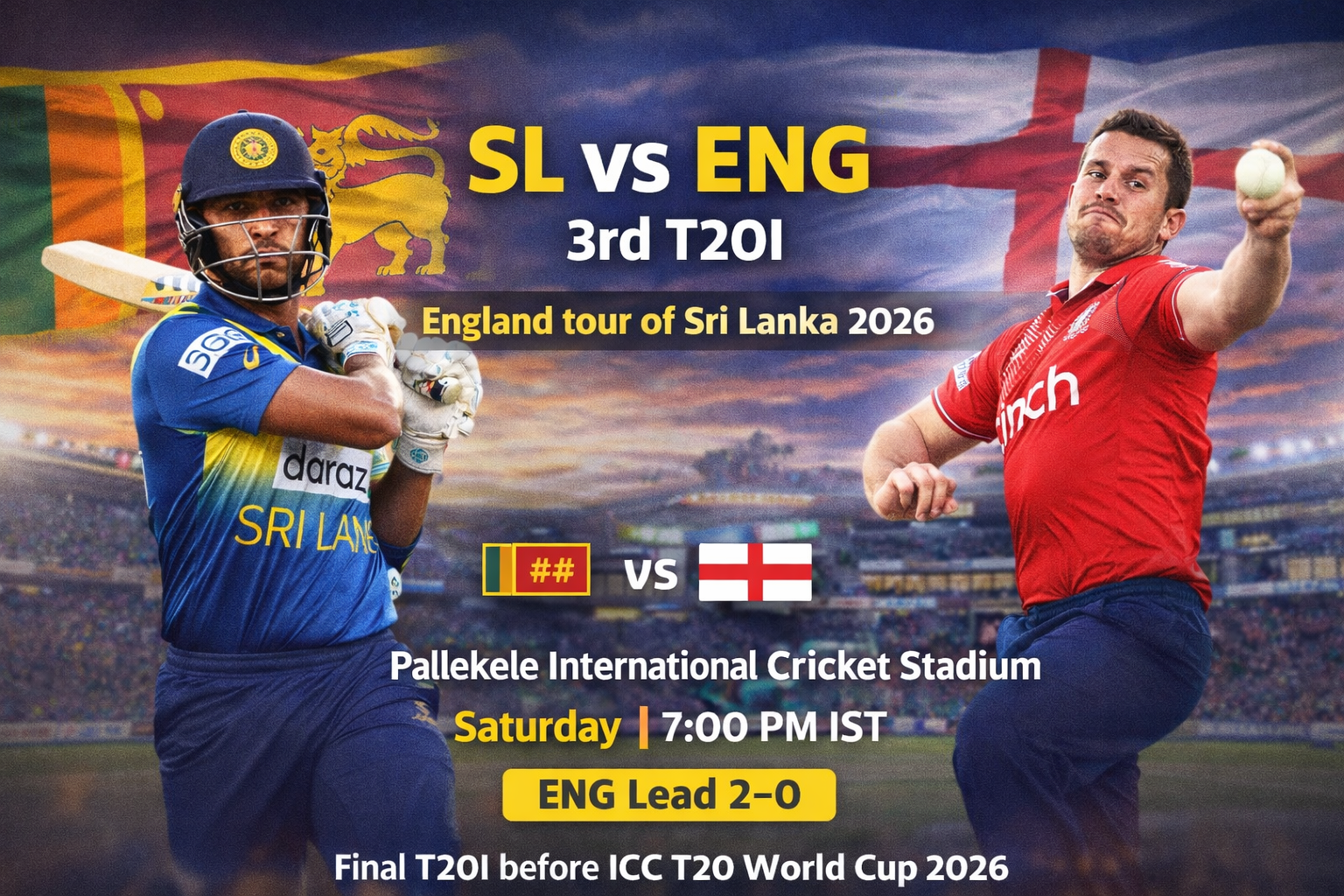 श्रीलंका vs इंग्लैंड आईसीसी टी20 विश्व कप
