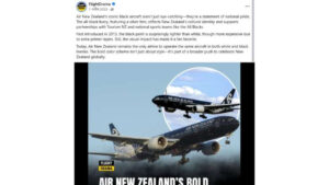 Black Airplane Viral Post