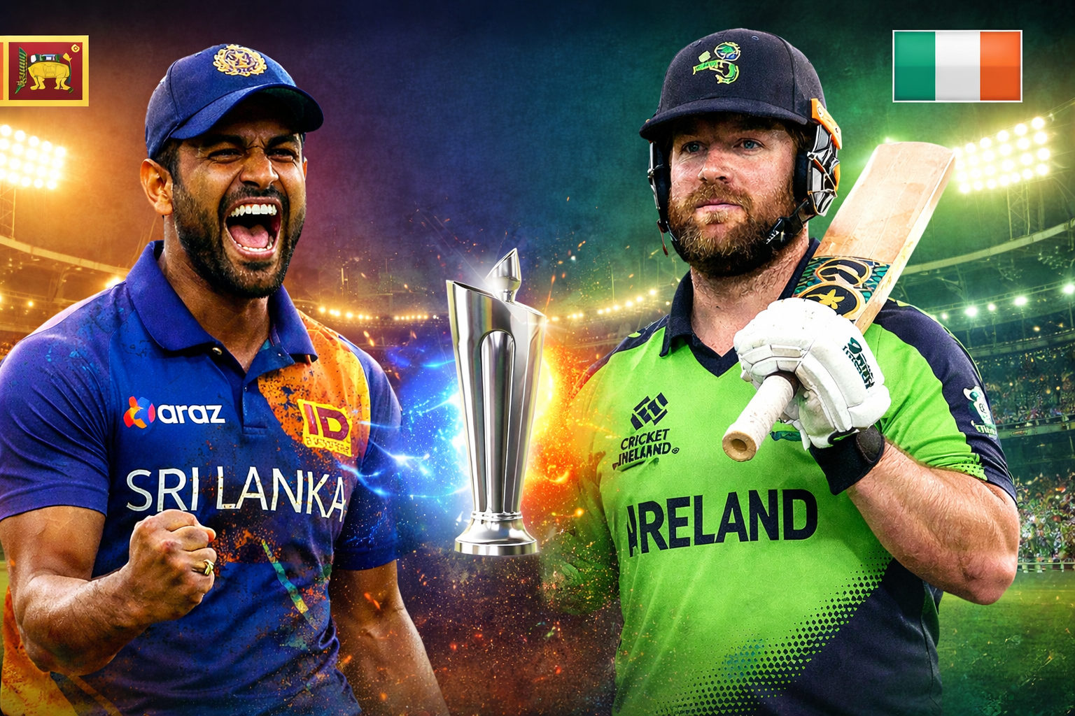श्रीलंका vs आयरलैंड टी20 वर्ल्ड कप