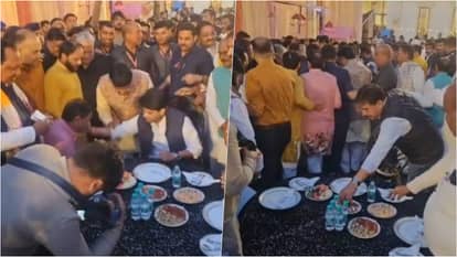 MP News: मंत्री के जाते ही काजू-बादाम पर टूट पड़े समर्थक, किसी ने जेब में भरे, कोई मुट्ठी में दबा ले गया