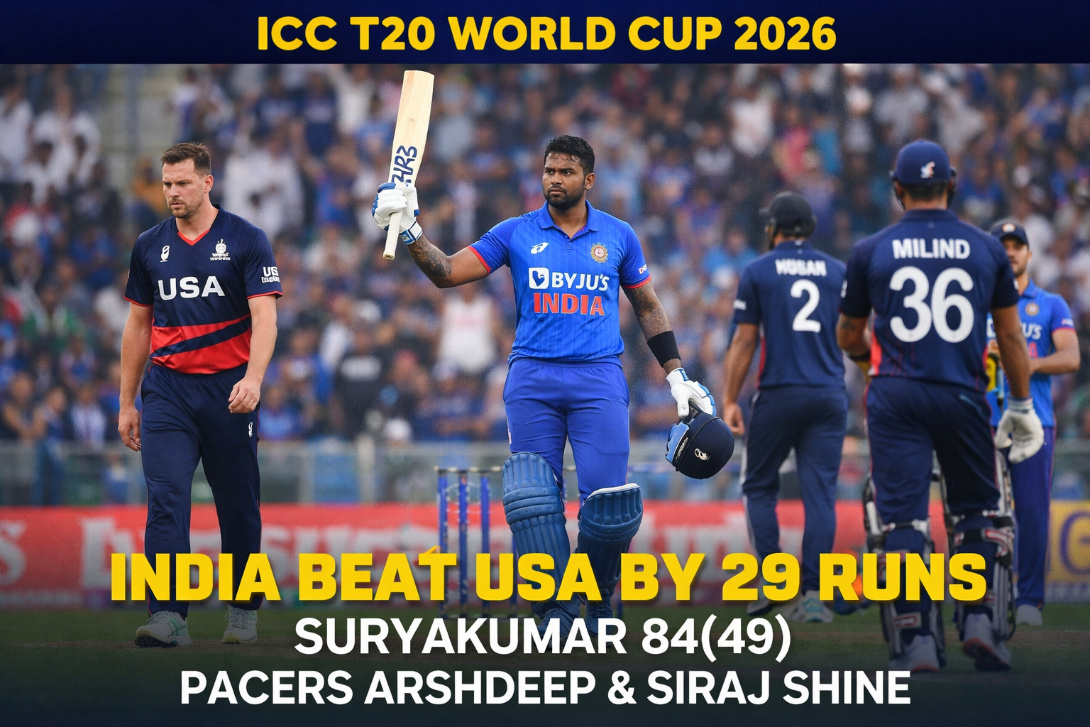 भारत vs यूएसए हाइलाइट्स