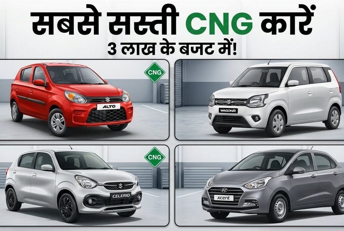 3 लाख में CNG कार