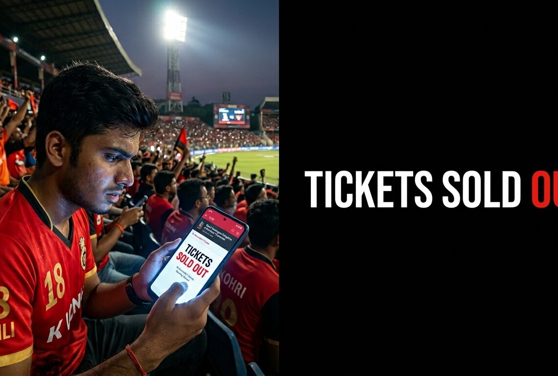IPL 2026 टिकट मिनटों में Sold Out: RCB vs SRH मैच बुकिंग फेल, फैंस नाराज़