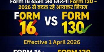 Form 16 खत्म! अब मिलेगा Form 130 – 2026 से बदल रहे आयकर नियम