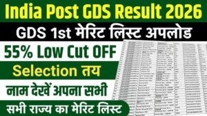 India Post GDS Result 2026 आज जारी