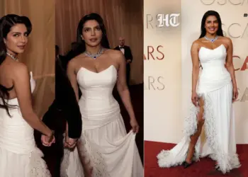 Oscars 2026 में Priyanka Chopra का Dior गाउन वायरल लुक और पावर कपल मोमेंट