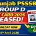 PSSSB ग्रुप D एडमिट कार्ड 2026